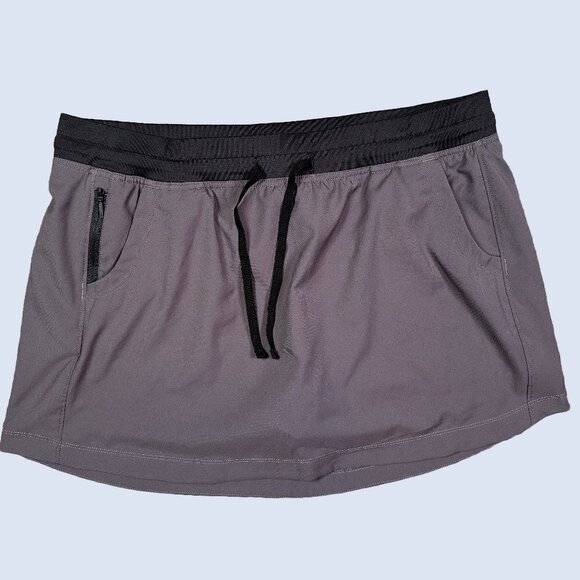 The North Face Class V Skirt Skort Grey Black Size X-Large - Golf / Tennis - Picture 1 of 6